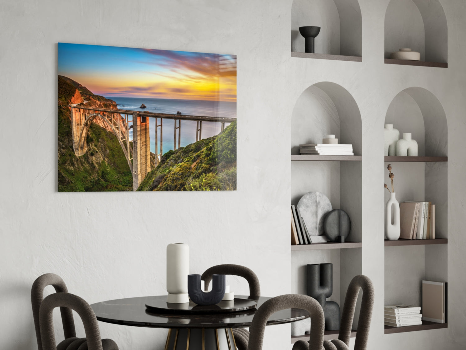 Bixby Creek Bridge Glass Wall Art