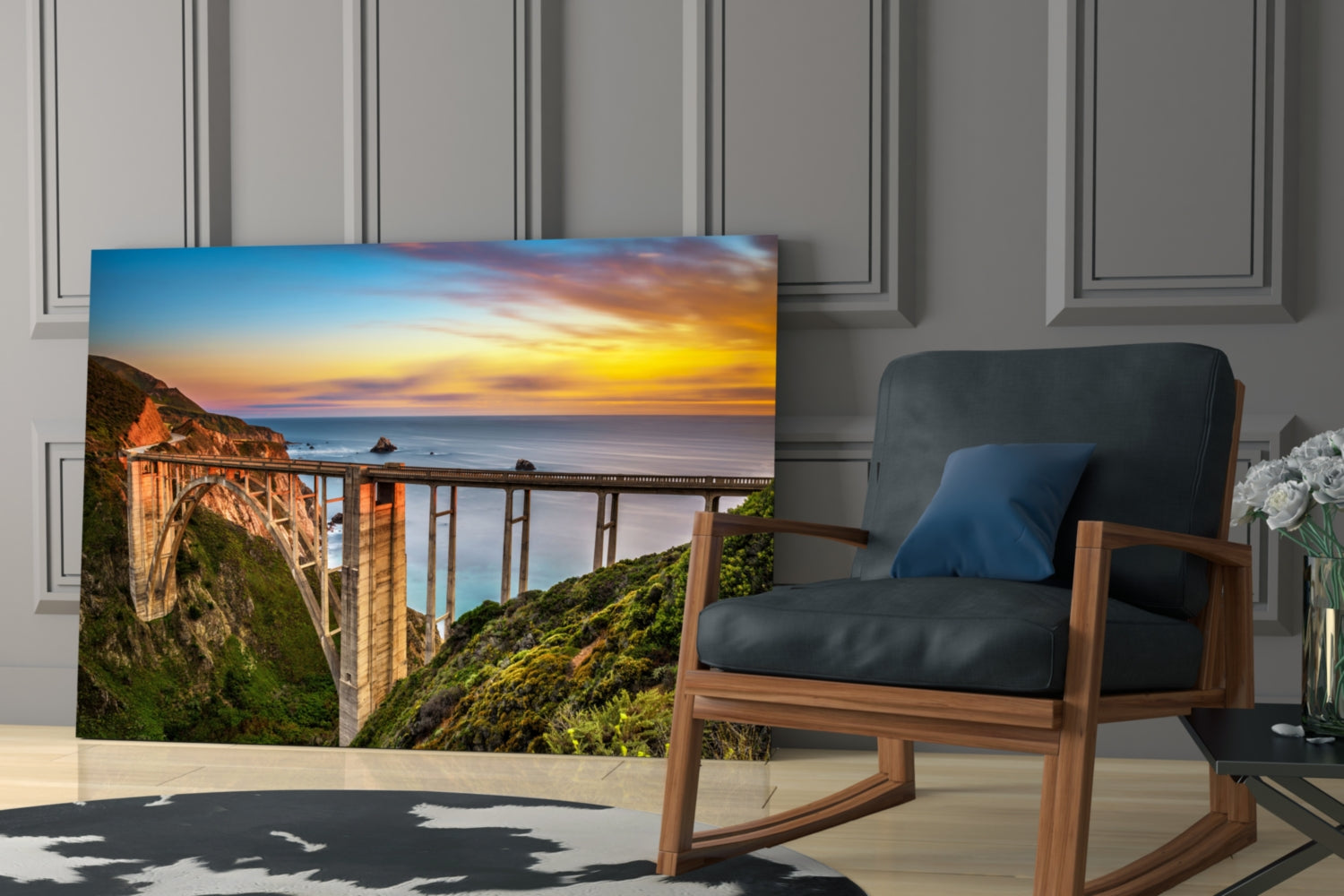 Bixby Creek Bridge Glass Wall Art