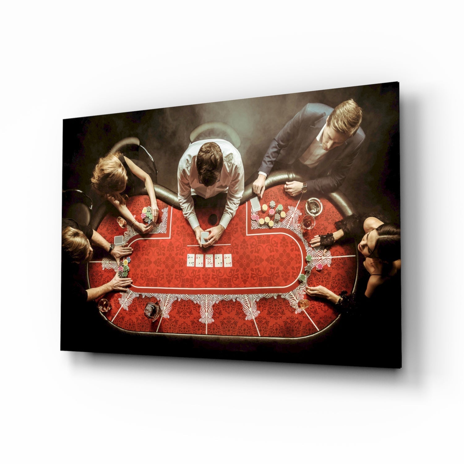 Gambling Glass Wall Art