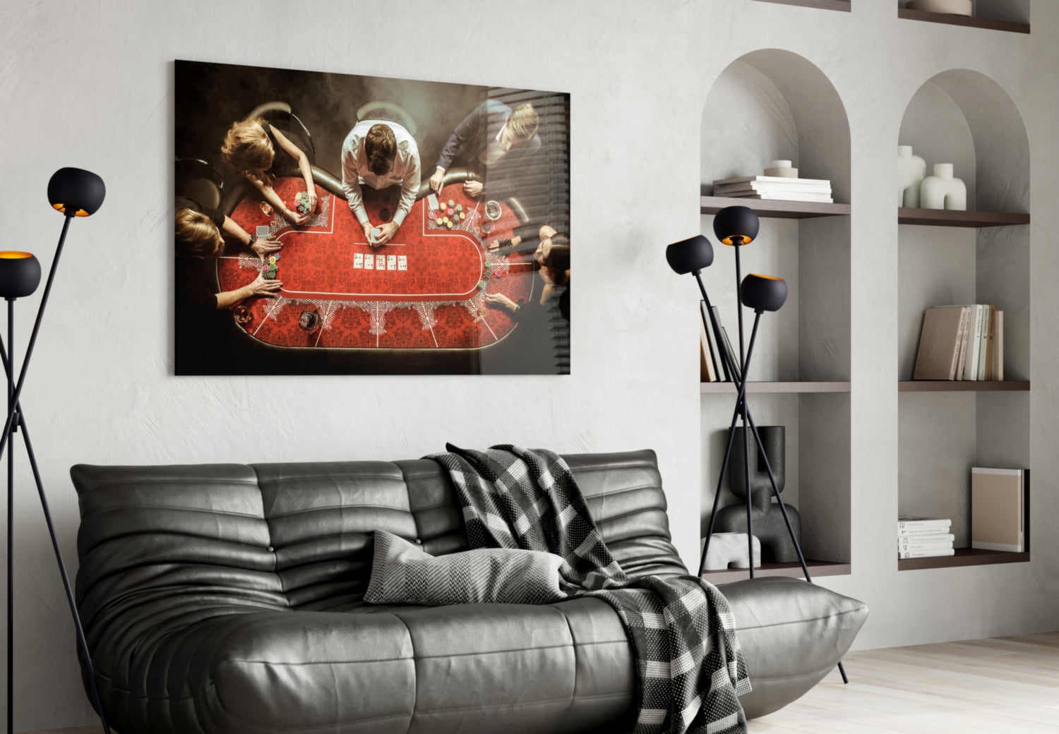 Gambling Glass Wall Art