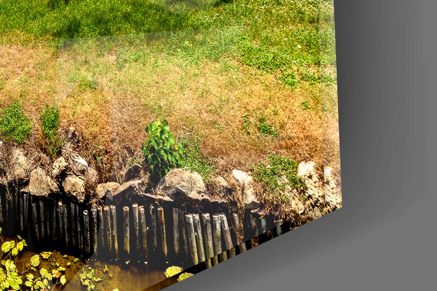 Small Village Glass Wall Art