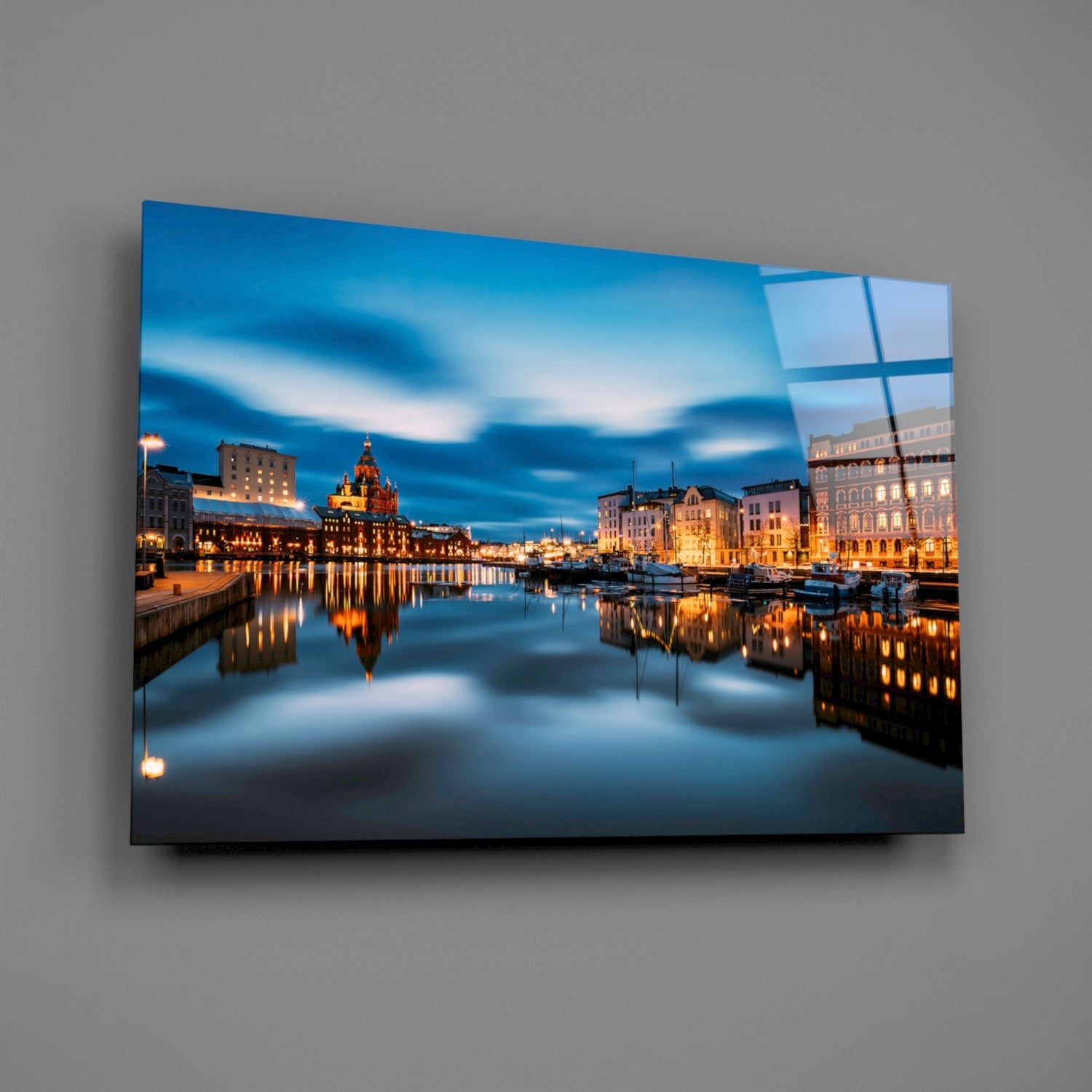 Helsinki Finland Glass Wall Art