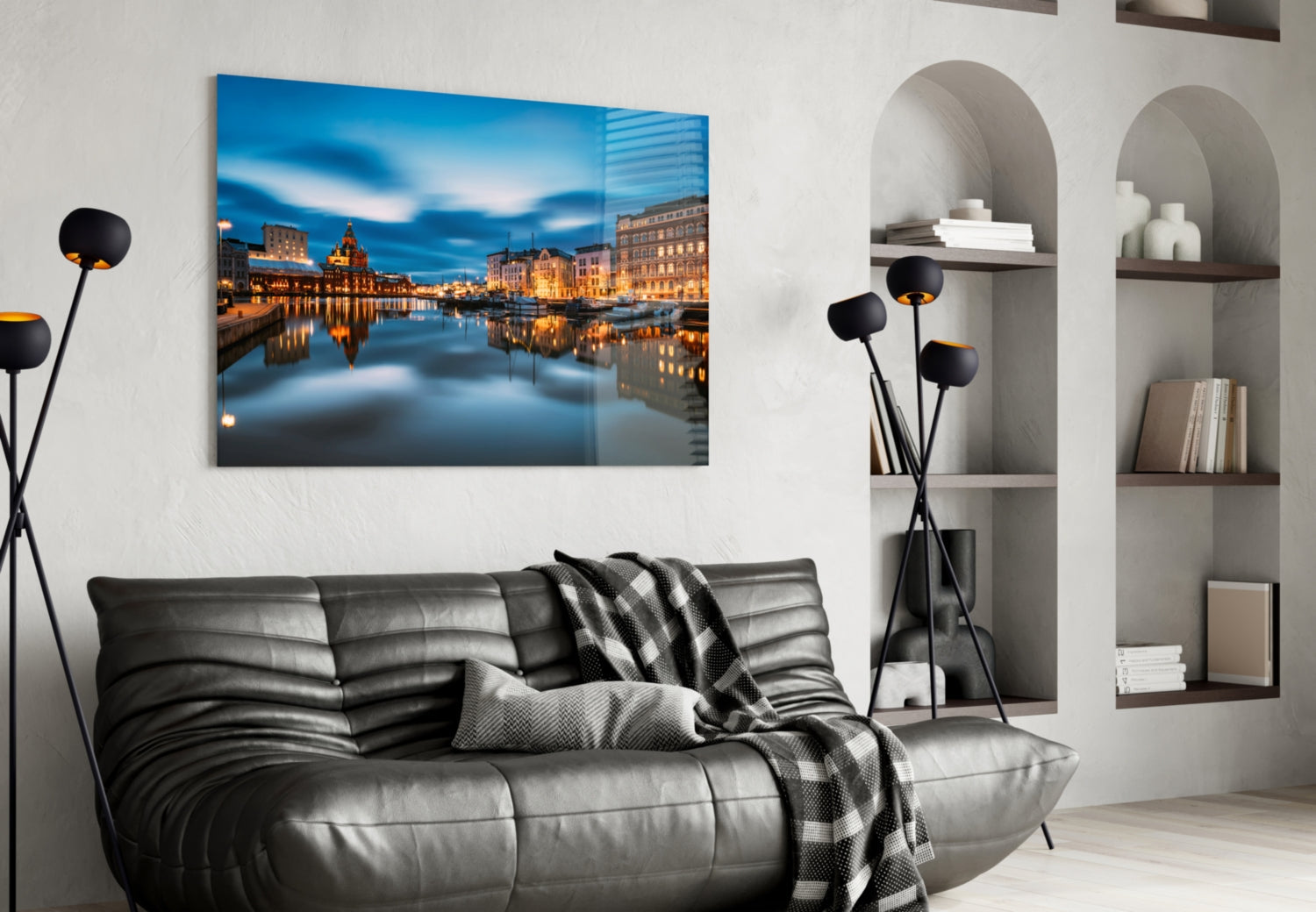 Helsinki Finland Glass Wall Art