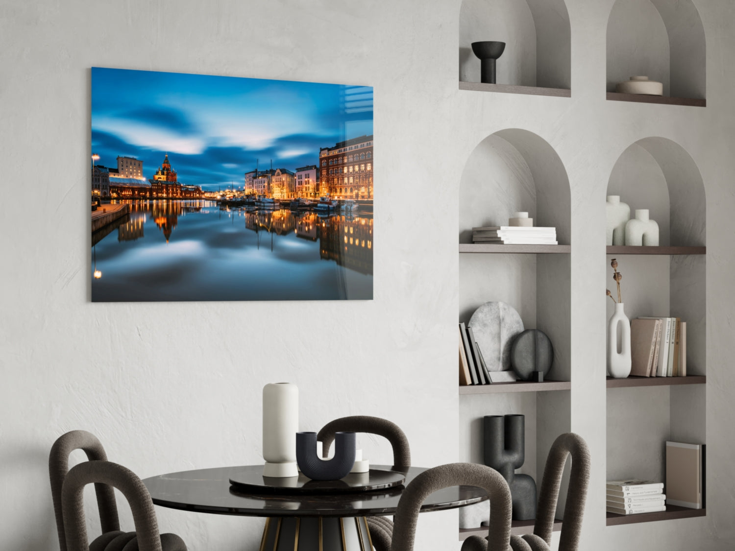 Helsinki Finland Glass Wall Art