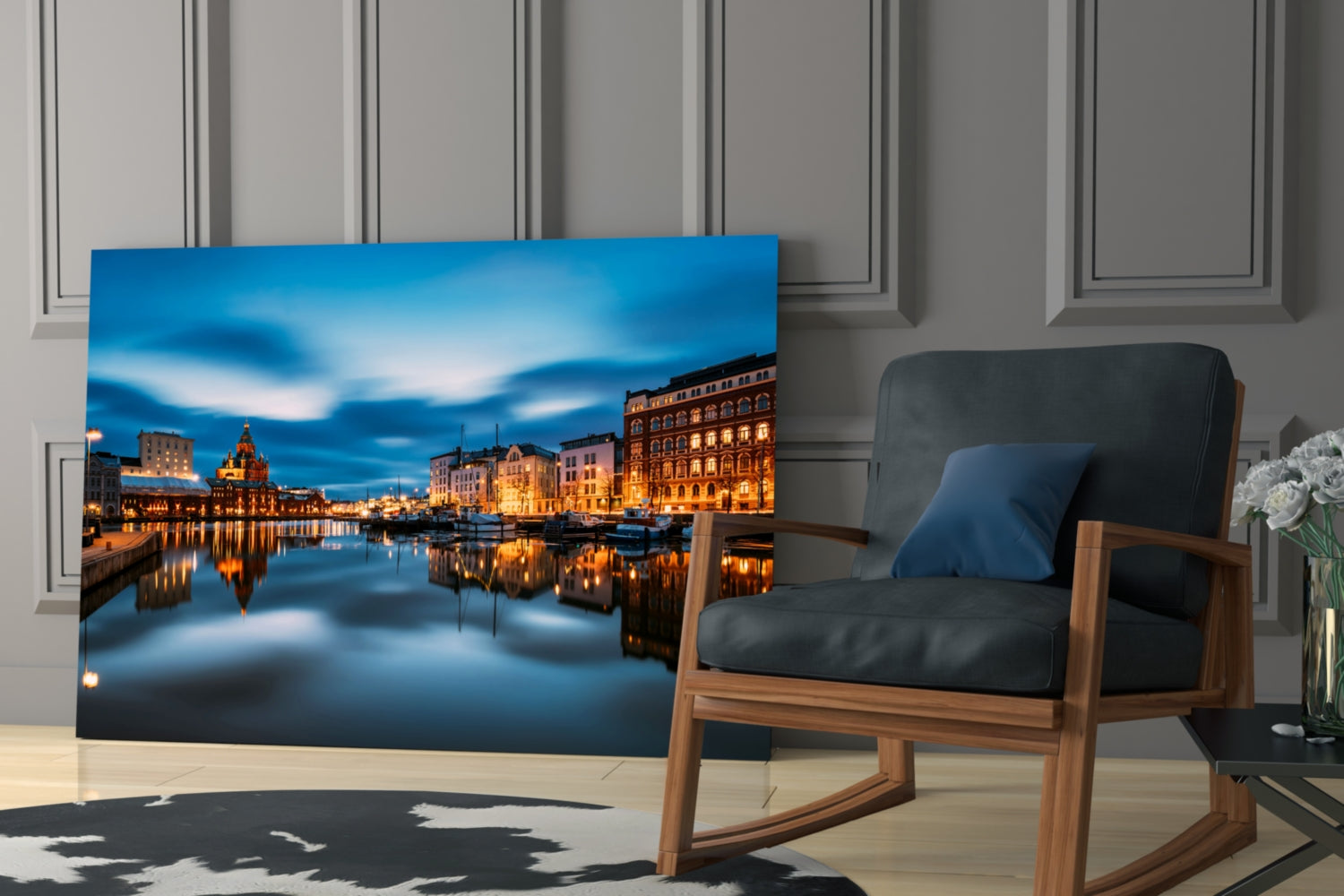 Helsinki Finland Glass Wall Art