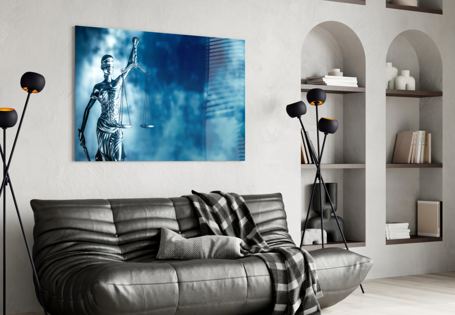 Landscape Of Justice Glass Wall Art