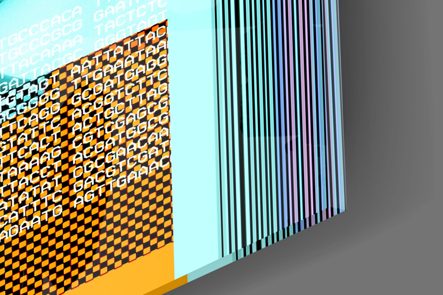 Pop Art Apollo DNA Collage Glass Wall Art