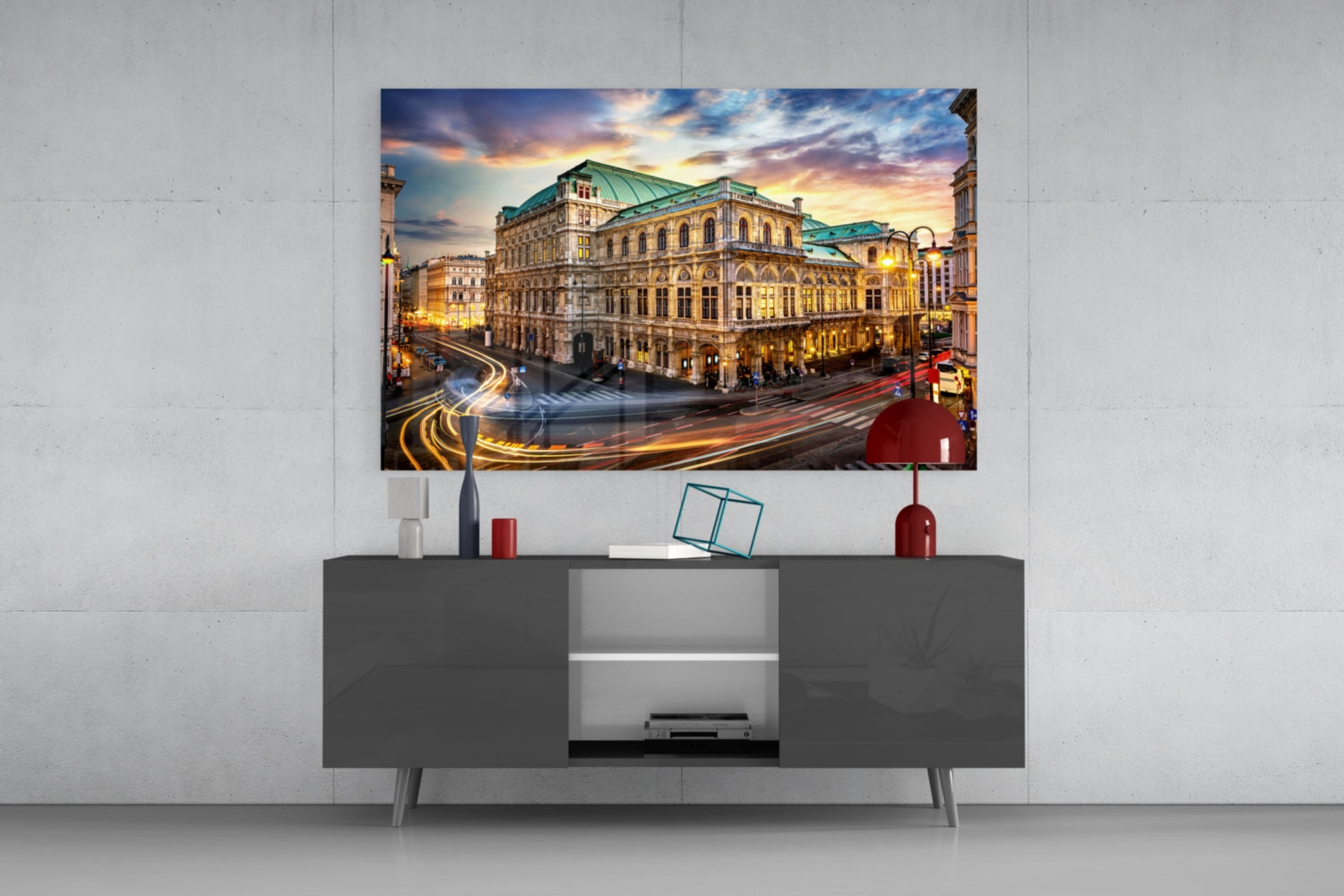 Vienna State Opera Glass Wall Art