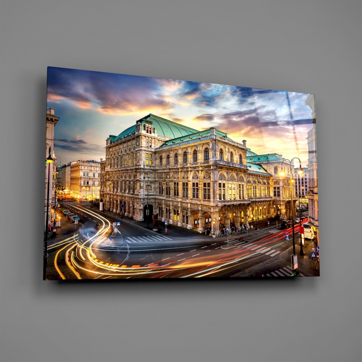 Vienna State Opera Glass Wall Art