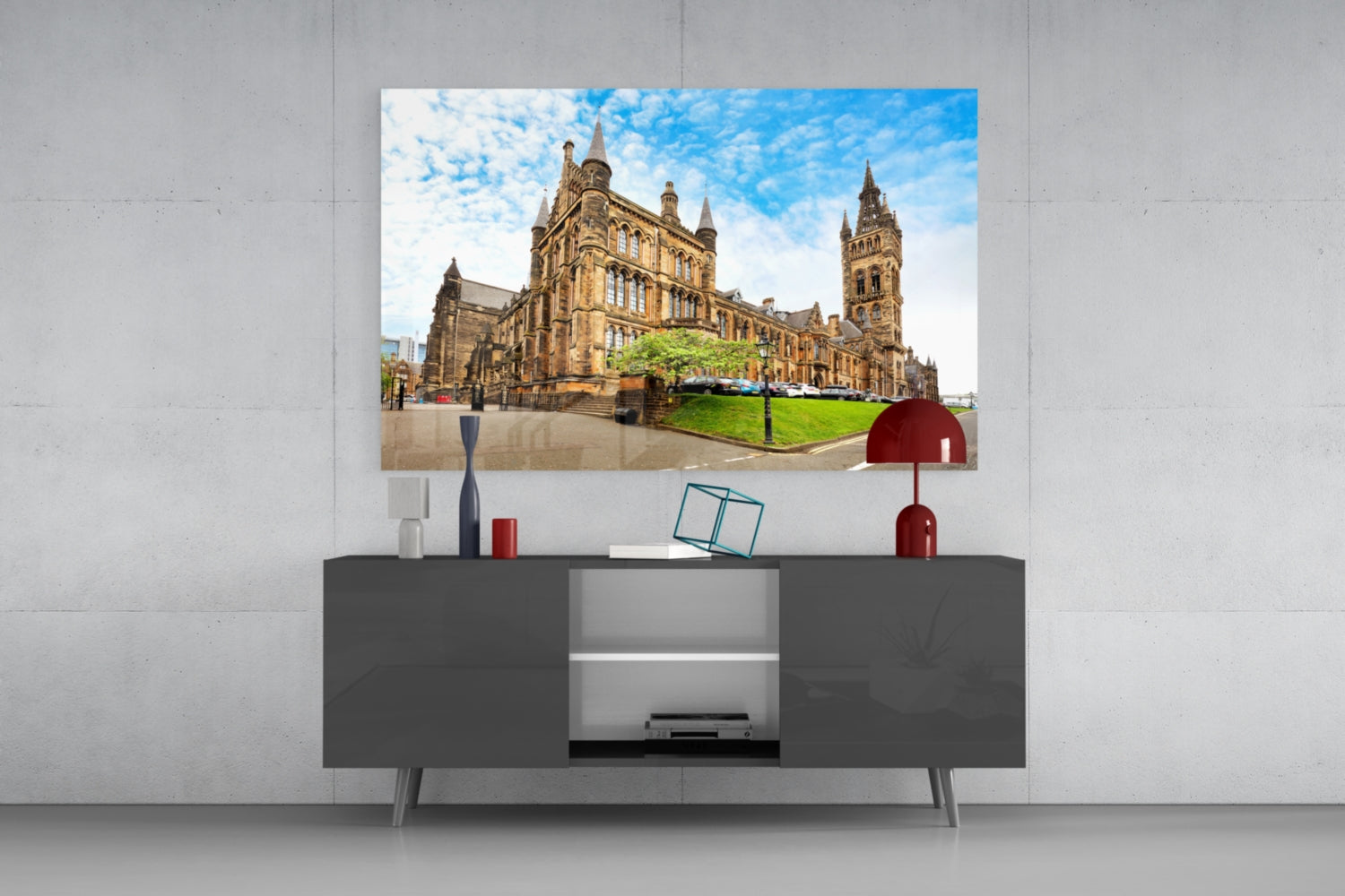 University Of Glasgow Glass Wall Art