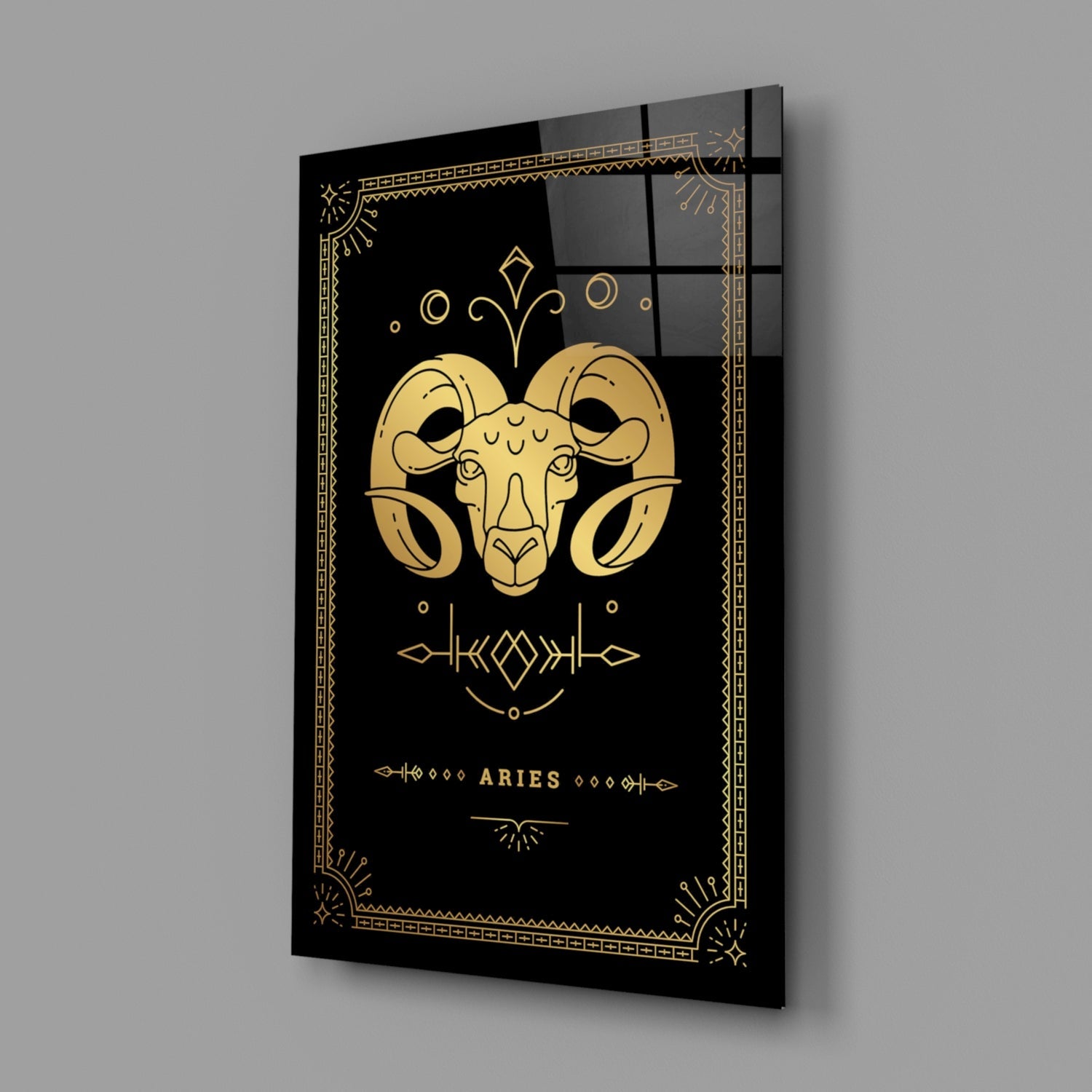 Aries Glass Wall Art