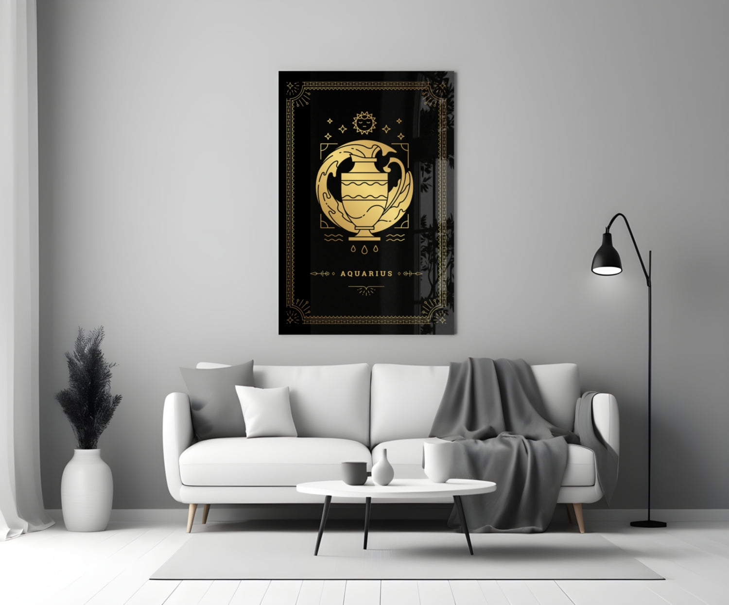 Aquarius Glass Wall Art