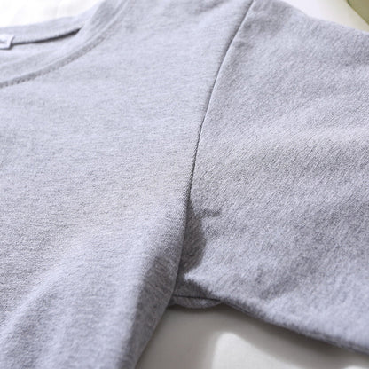 Loose solid color versatile short student T-shirt