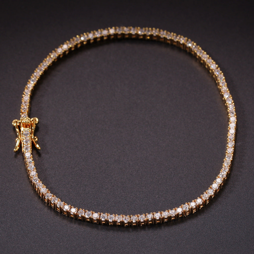 Hip-Hop Zircon Tennis Bracelet