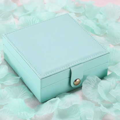 PU leather square jewelry box