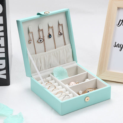 PU leather square jewelry box