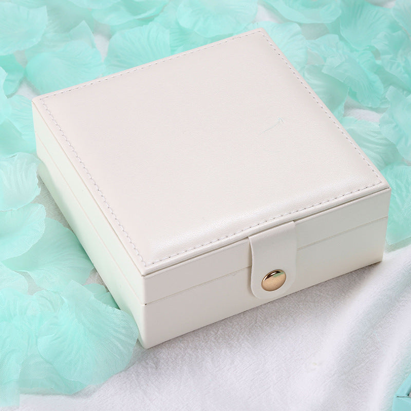 PU leather square jewelry box