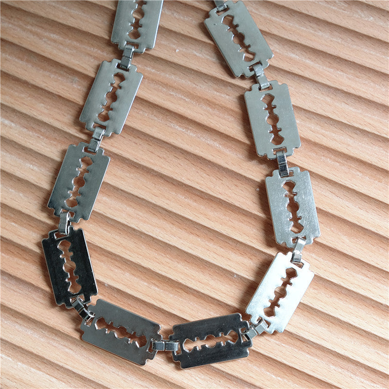 Creative handmade large blade pants chain