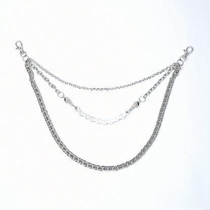 Skull car plate chain hip-hop pants chain