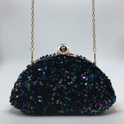 Sequined laser iridescent multi-color fashionable cosmetic bags