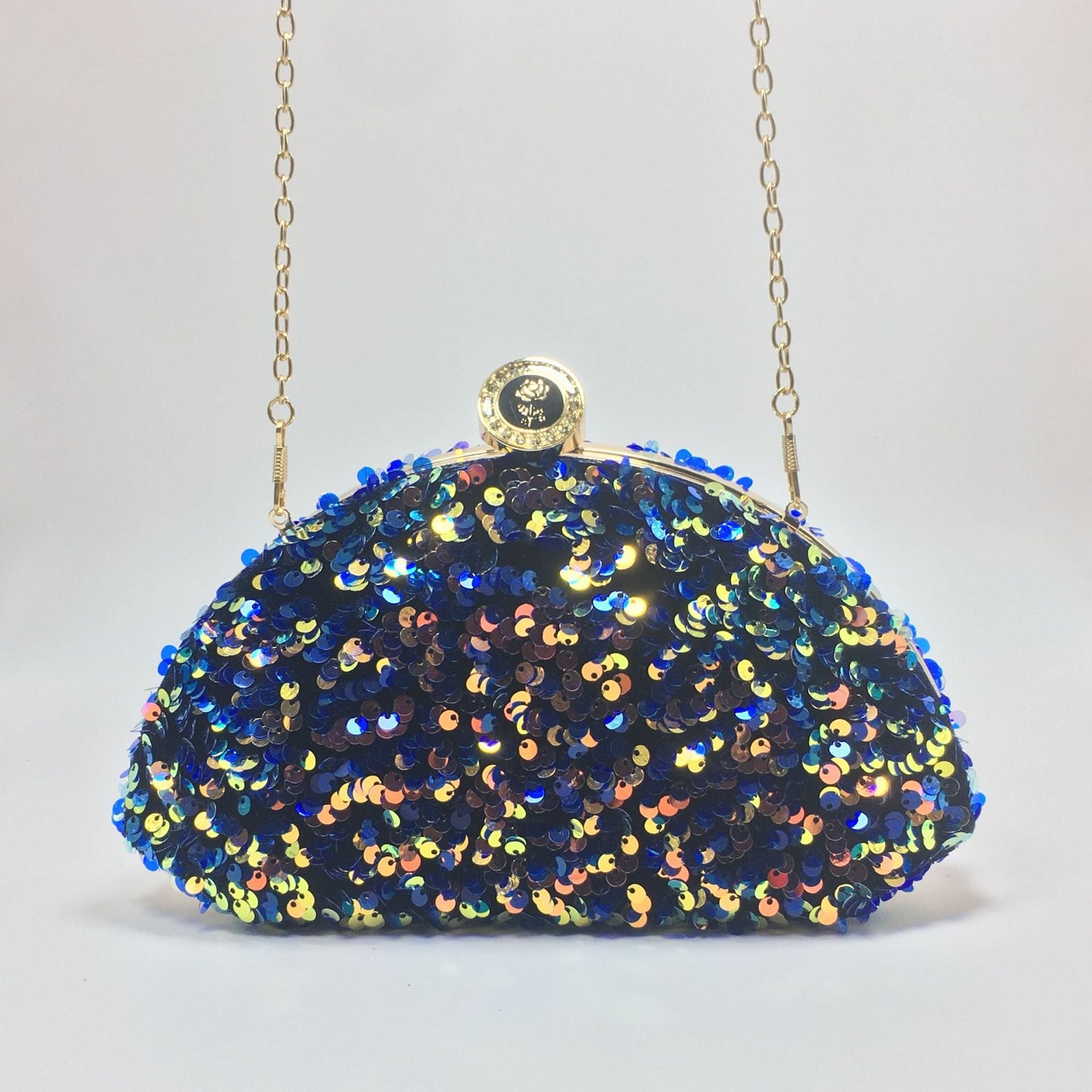 Sequined laser iridescent multi-color fashionable cosmetic bags