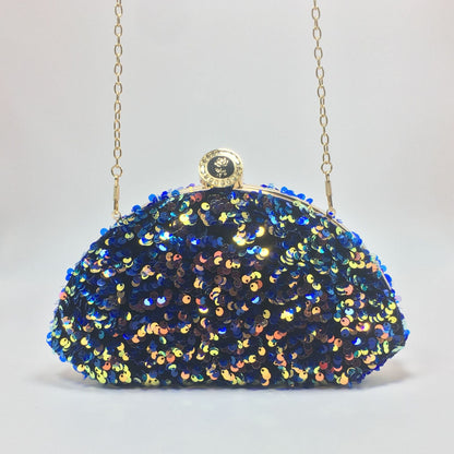 Sequined laser iridescent multi-color fashionable cosmetic bags
