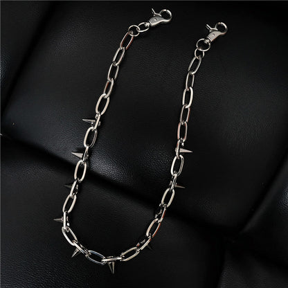 Rivet waist chain punk cool pants chain