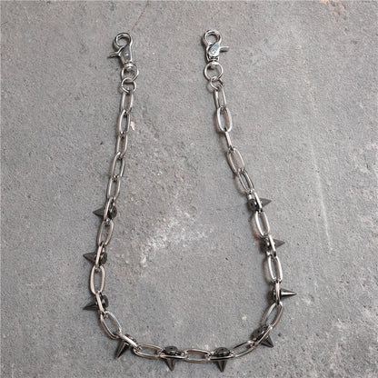 Rivet waist chain punk cool pants chain