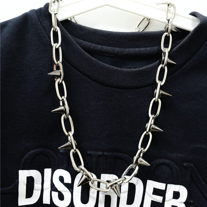 Rivet waist chain punk cool pants chain