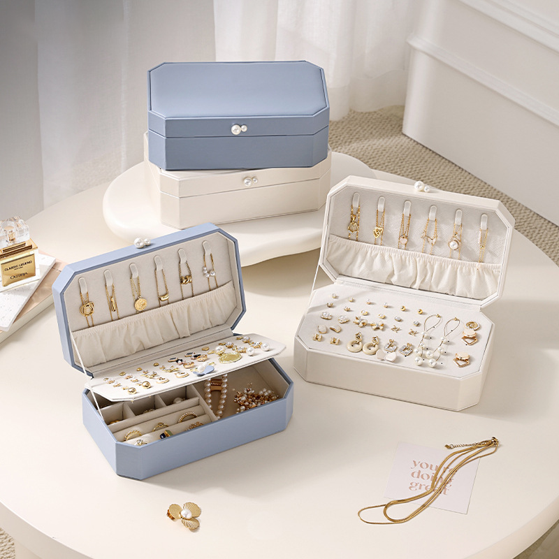 PU leather multi-layer large capacity jewelry box