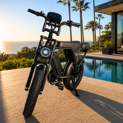 V8 Fat Tire Electric Bike for Adults (1000W–1500W)