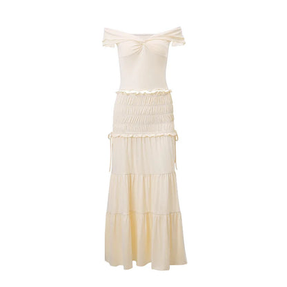 2 Piece Set Women Vacation Ruffle Beach Holiday Outfits
