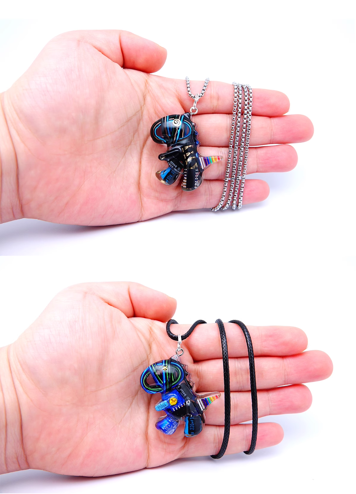 Original Cyberpunk Little Dinosaur Delicate High Design Couple Necklace