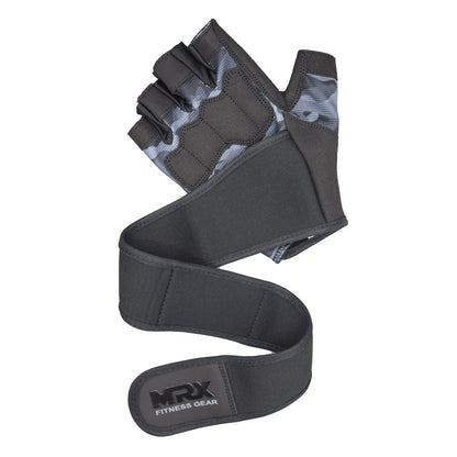 MRX Weightlifting Gloves for Gym Workout Training Long Wrist Strap