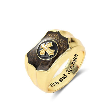 Creative faith cross ring