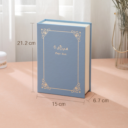 Retro PU leather flip book large-capacity jewelry organizer