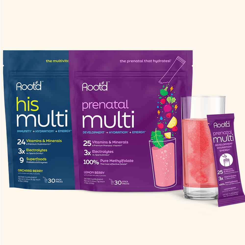 Growing Together Bundle - The Hydrating Multivitamin - For Future Mom &amp; Dad