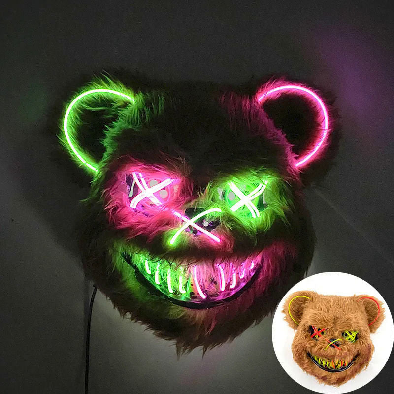 Halloween luminous bear mask