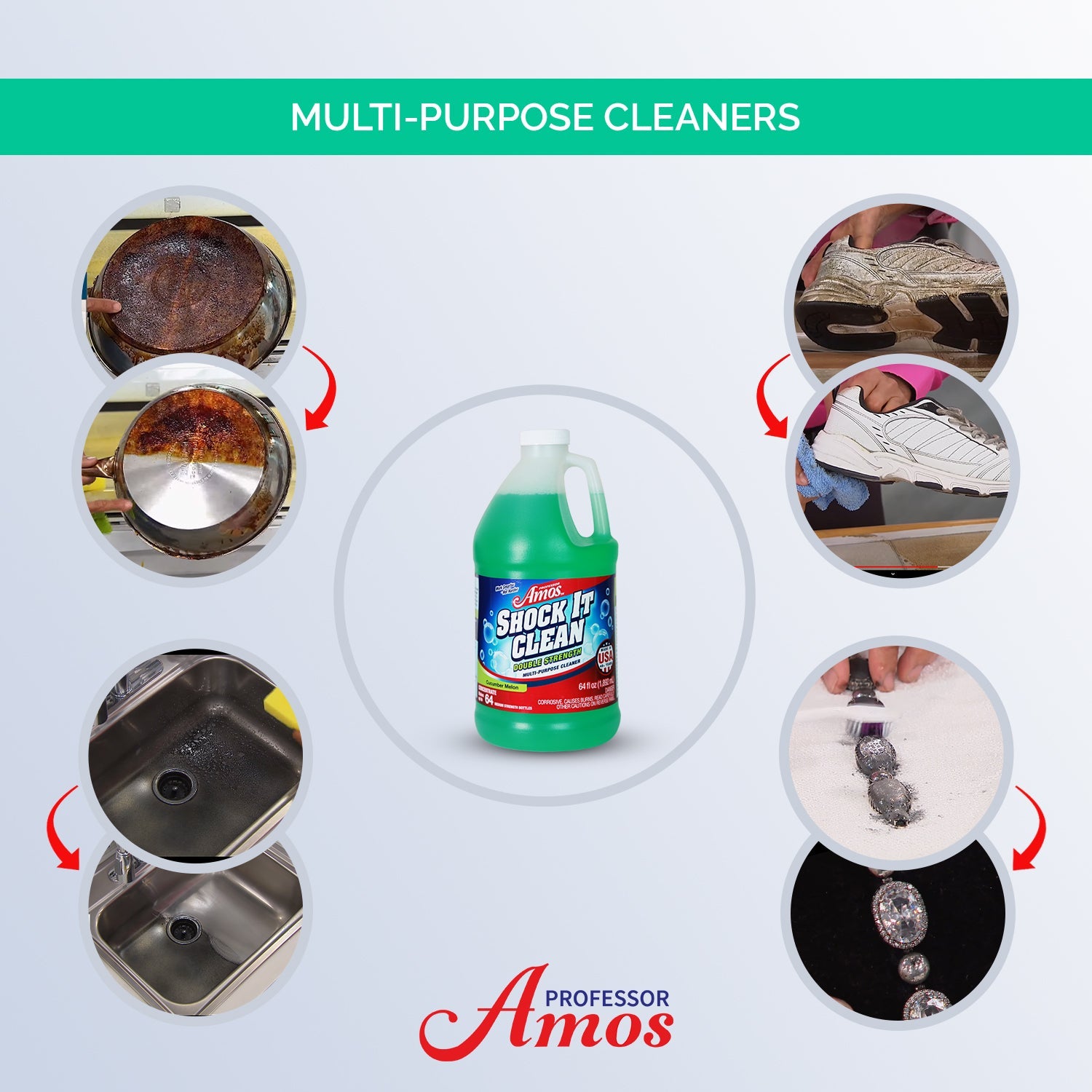 Professor Amos Shock It Clean Concentrate 64oz.