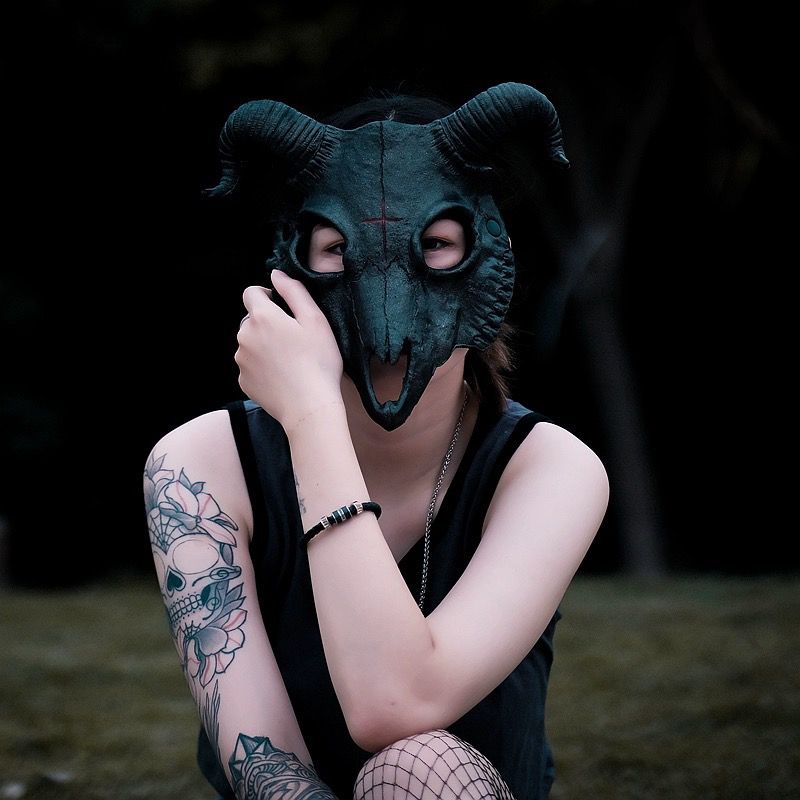 Halloween goat mask