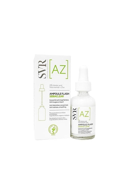 SVR Sebiaclear AZ Ampoule Flash 30ml - Concentrated Serum for Acne-Prone Skin with 15% Azelaic Acid