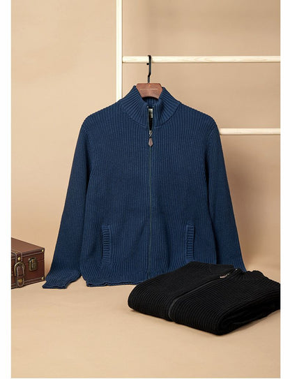 2024 half-high collar zipper sweater