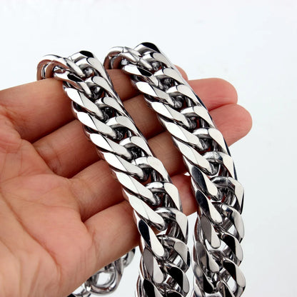 chunky silver necklace