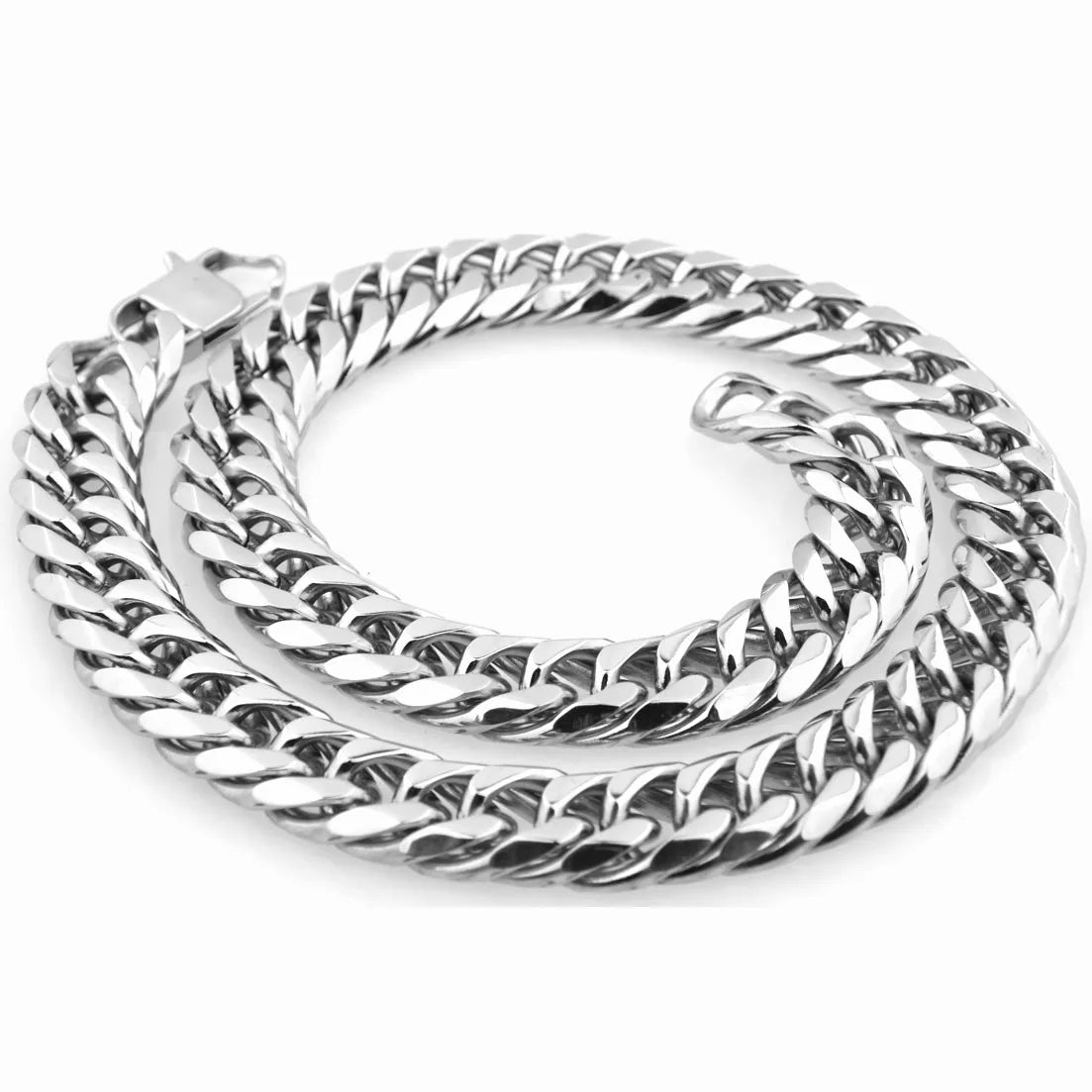 chunky silver necklace