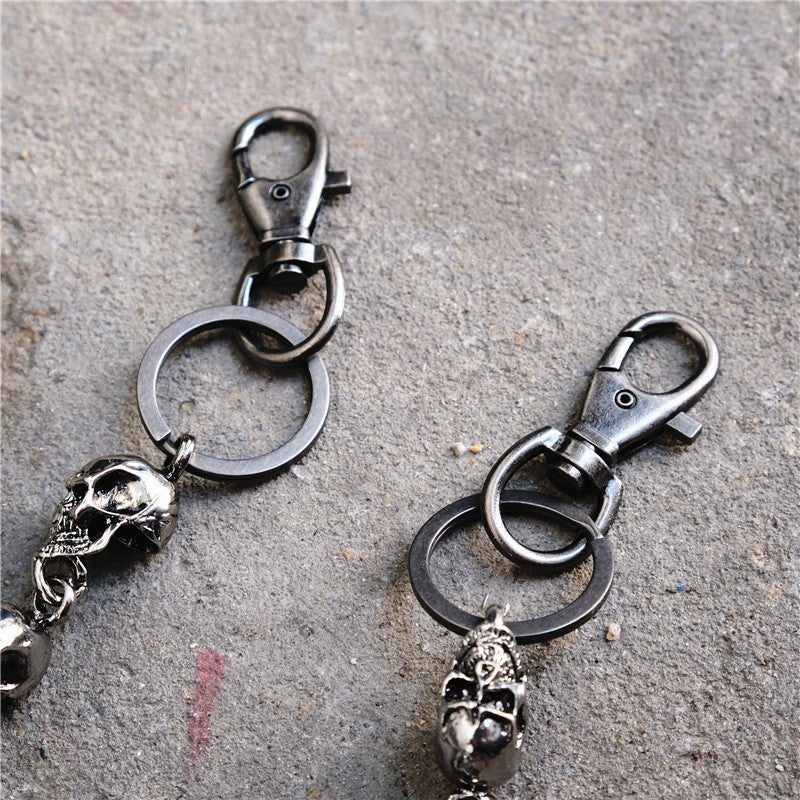 Skull head big ghost head dark hip-hop personality waist Pants Chain
