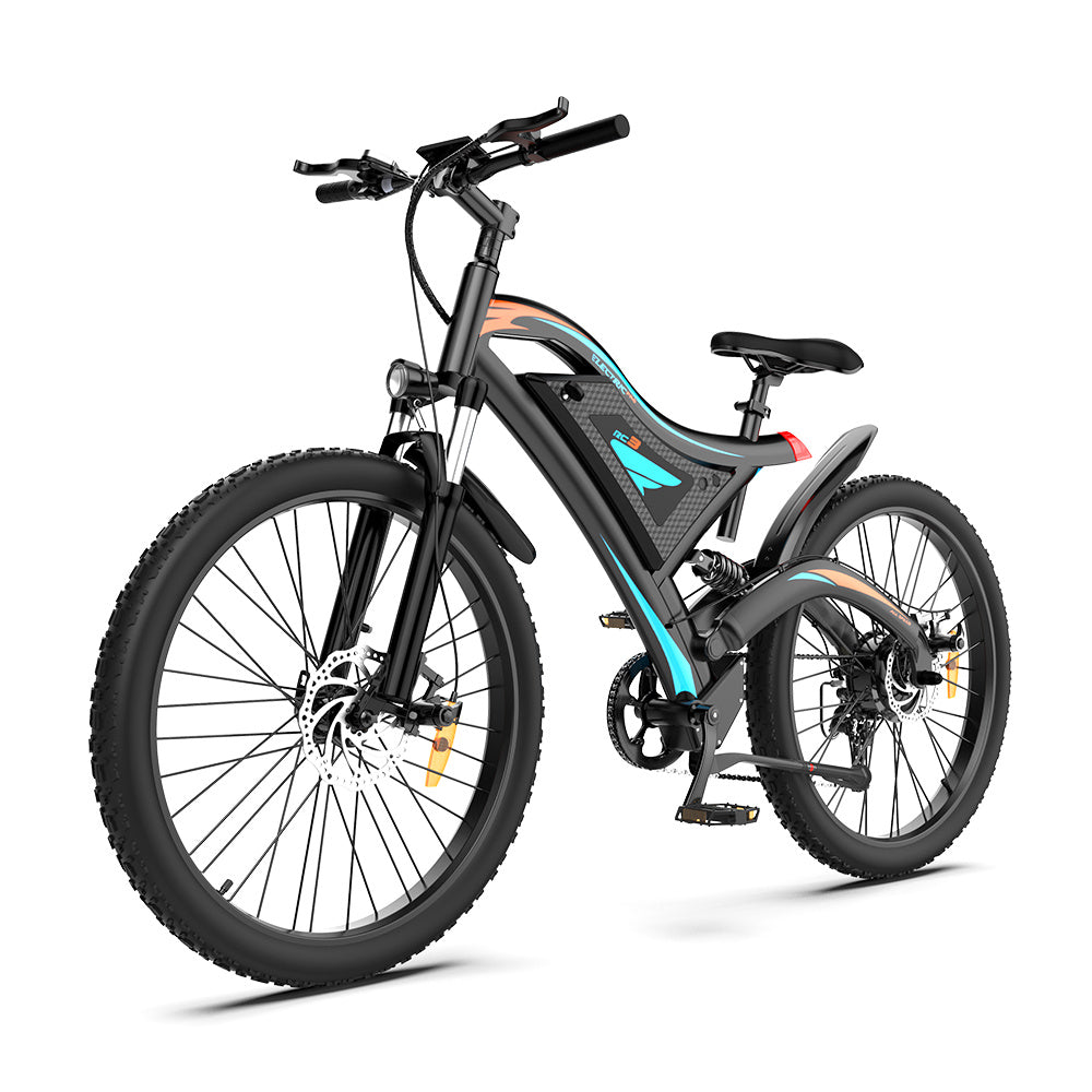 26x2.35 Inch E-Bike  48V 500W Rear Motor  15AH Lithium Battery  Front Suspension &amp; Dual Mechanical Disc Brakes