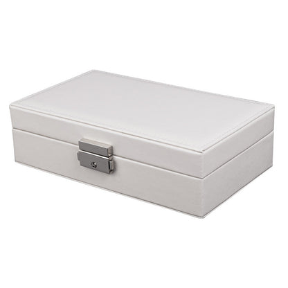 Storage rectangular lock jewelry storage box