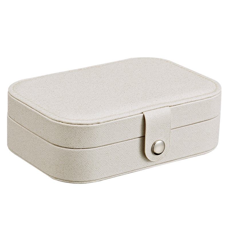 Portable travel girl multi-layer jewelry box