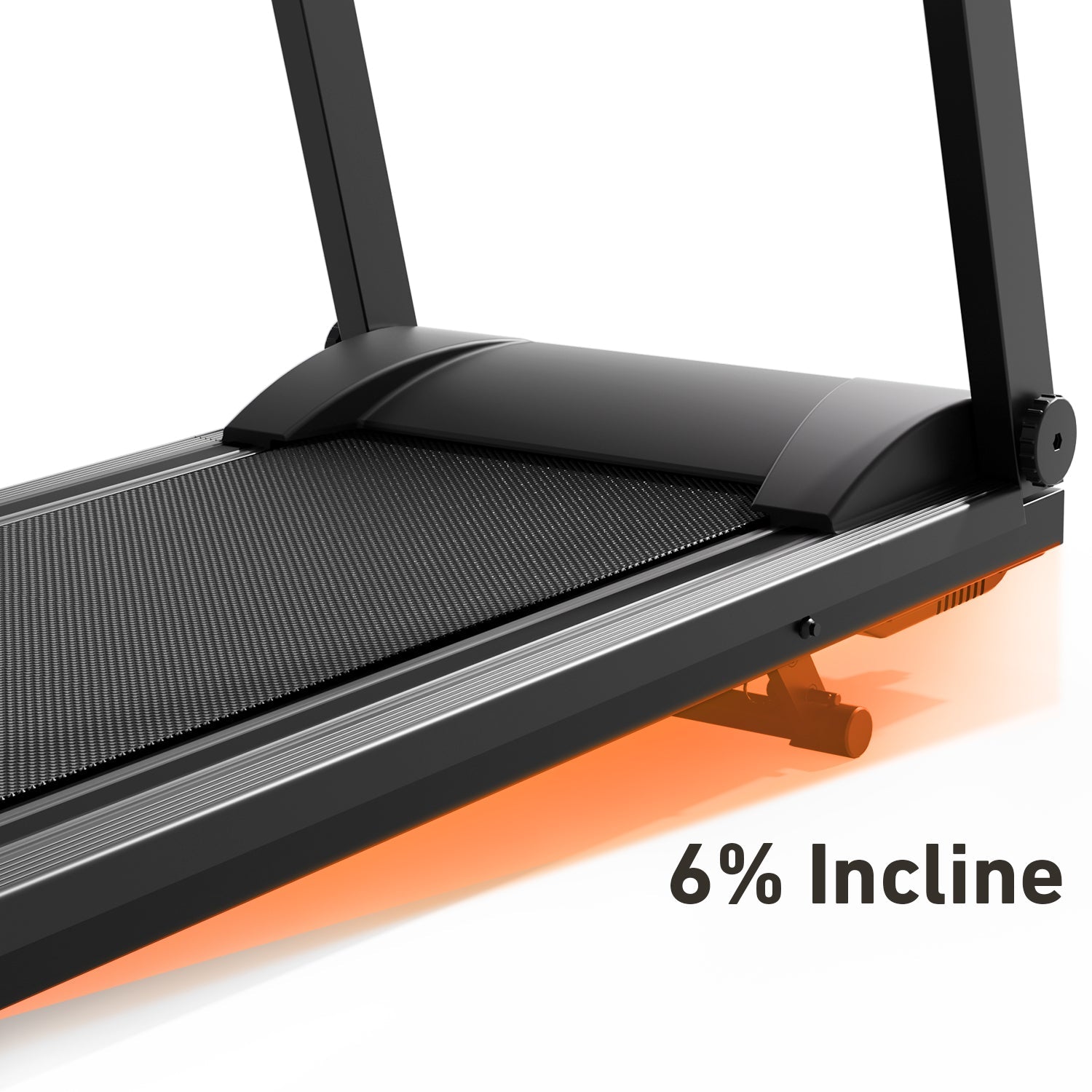 DeerRun All-New 2026 A1 Pro Move+ Smart Foldable Treadmill with 6% Incline &amp; NFC | 350 lbs, 10 mph, Black