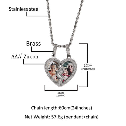Broken Heart Photo 2 Pictures Pendant